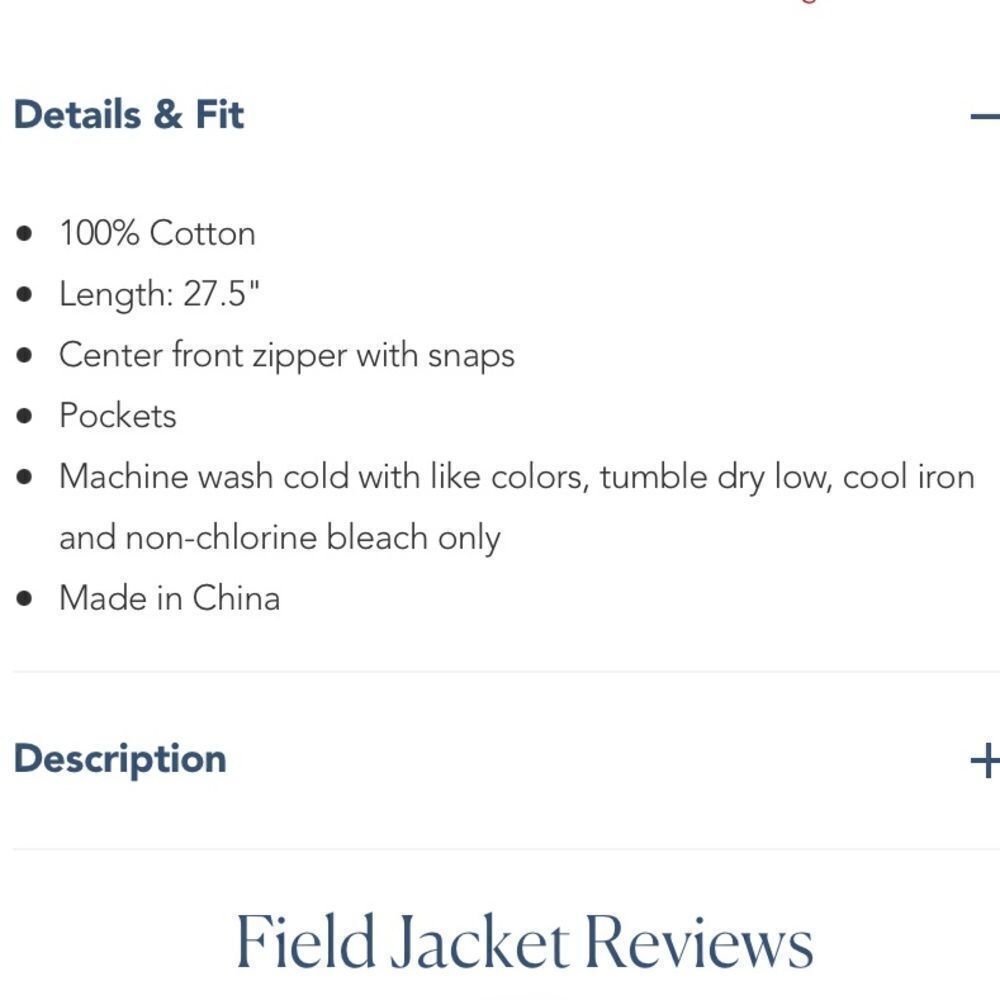 Draper James Field Jacket Size 16 NEW with tags 💗 - Picture 8 of 9